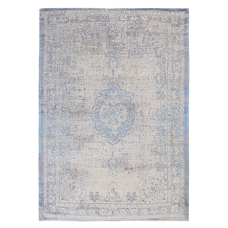 Vintage vloerkleed - Fading World Medaillon Blauw 9065