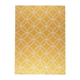 Geometric Outdoor Rug – Faro Ripple Yellow