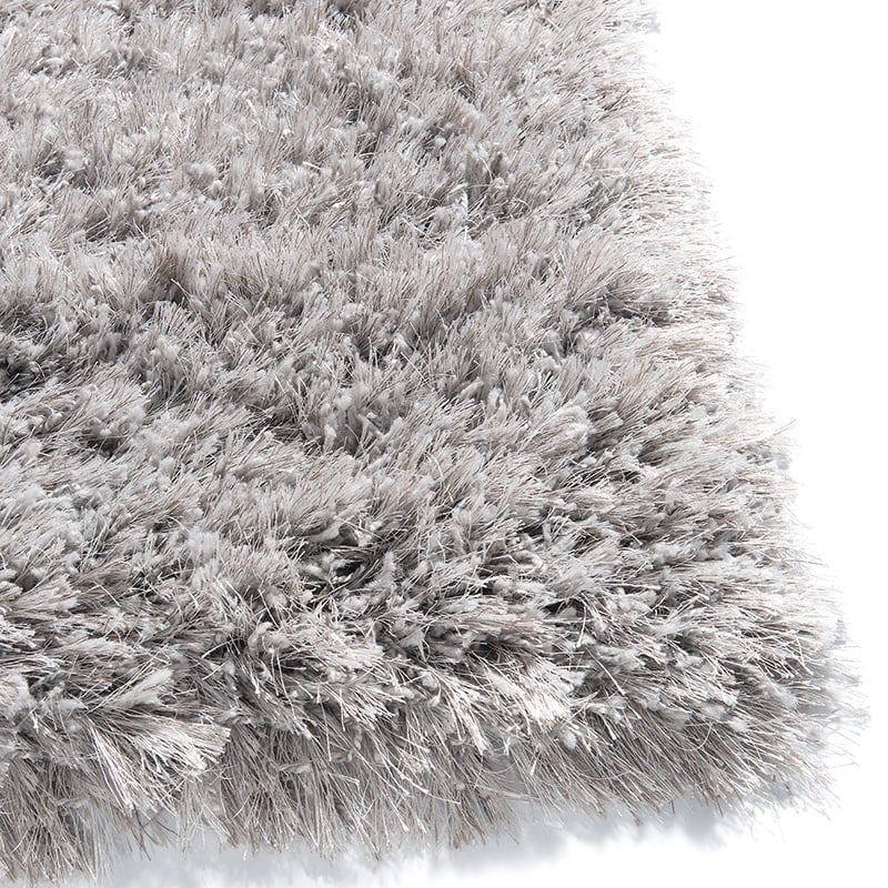 Round High Pile Floor Rug - Richmond Gray 906