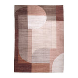Abstract Outdoor Rug - Groovy Shapes Cream/Terra