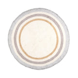Round washable kids rug - Milo Grey