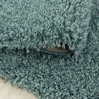 High-pile Floor Rug - Softy Blue/Green