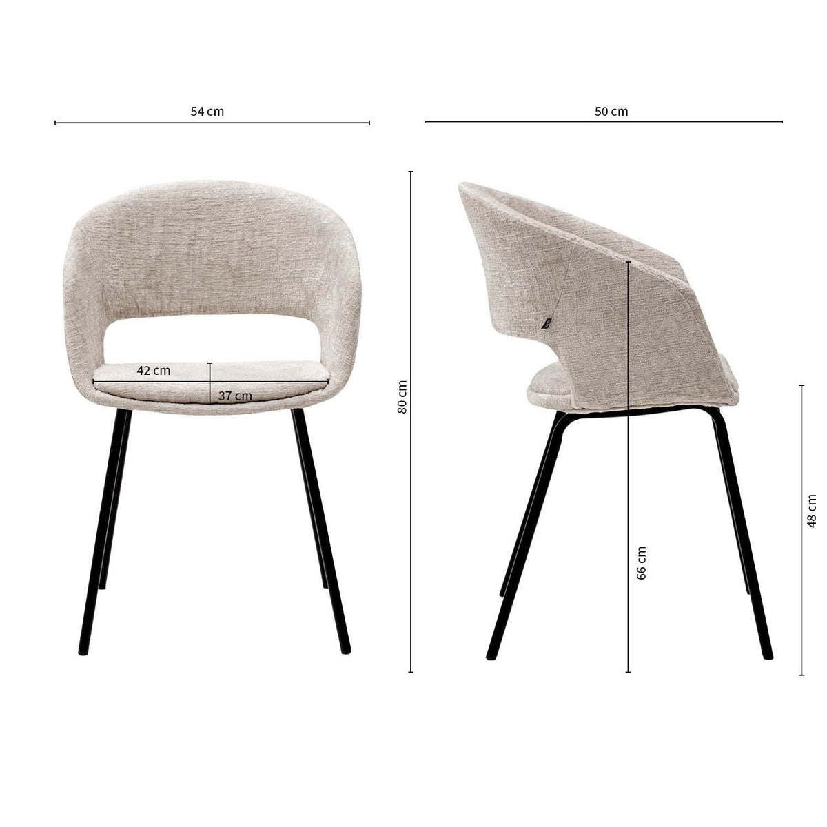Dining Chair - Mette Ecru
