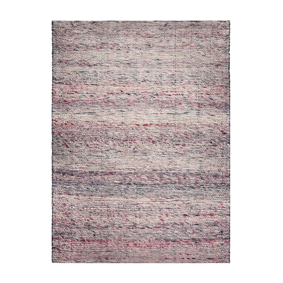 Wool floor rug - Noelle Pink/Grey