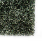 Shaggy floor rug - New Paulo Dark Green 442