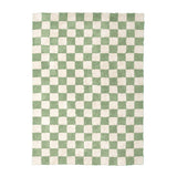 Retro Rug - Gambit Green/White