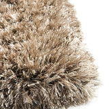 Round High Pile Floor Rug - Richmond Brown 600