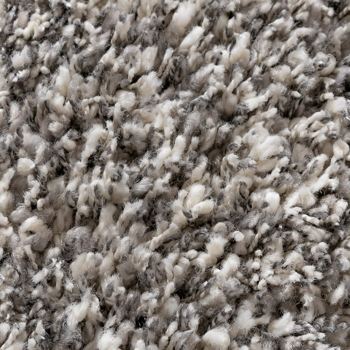Round shaggy rug - Yves Light Grey