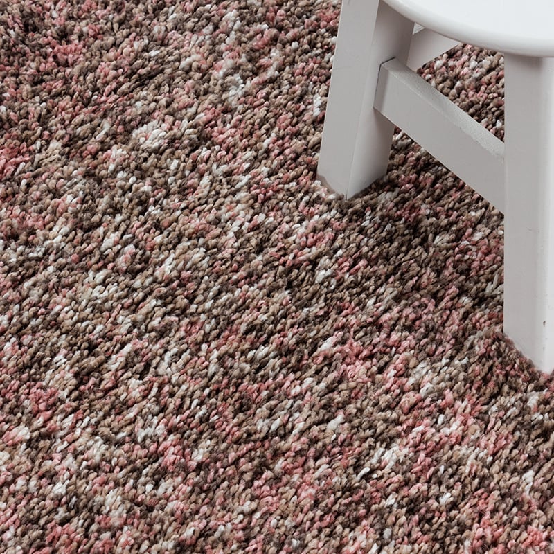 High-pile floor rug - Enjoy Rose