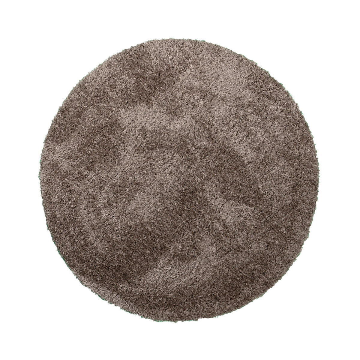 Round Shaggy Rug - Blaze Taupe