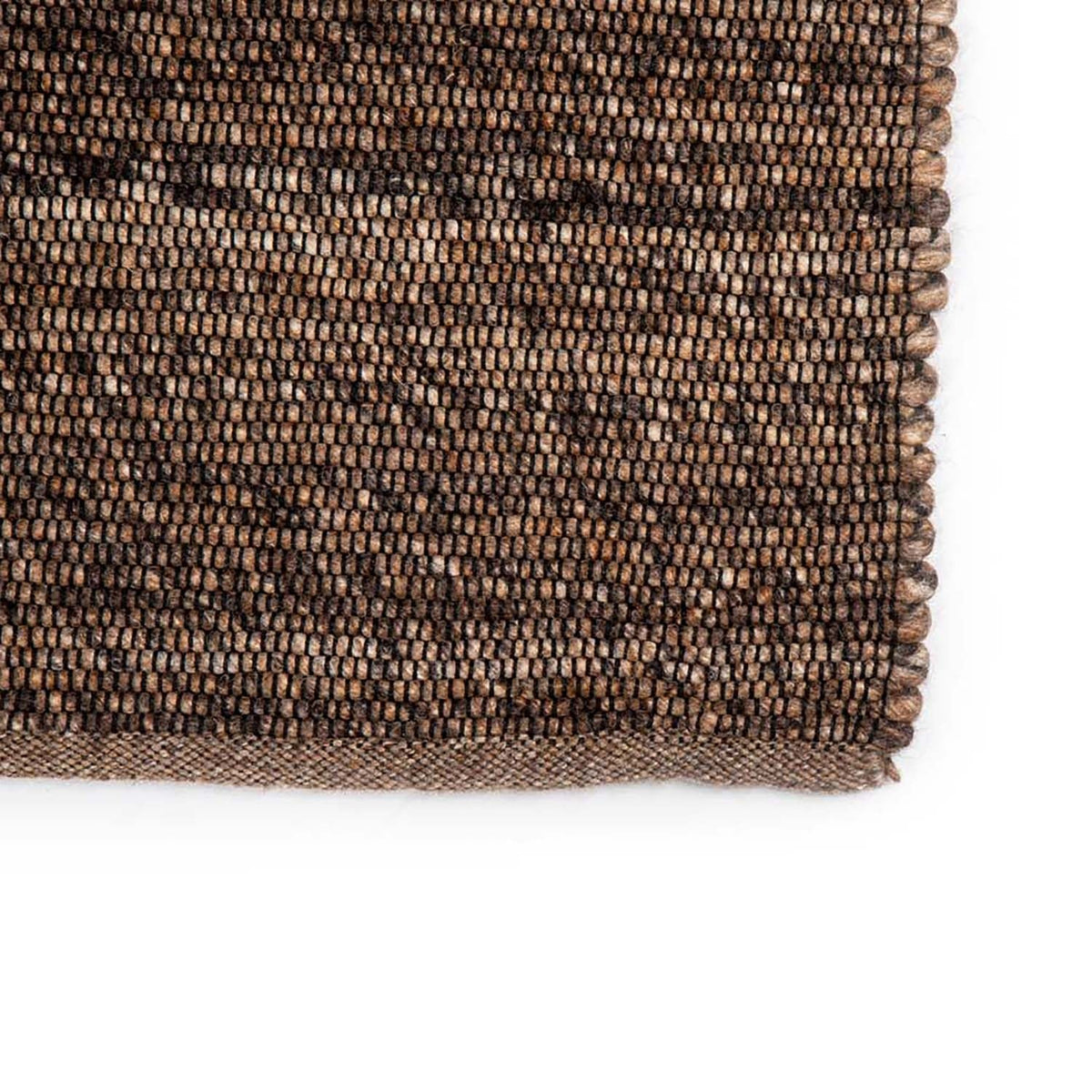 Wool floor rug - Bressano Brown 623