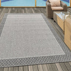 Jute outdoor rug - Aruba Edge Creme