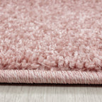 Round Low-Pile Floor Rug - Asa Rose