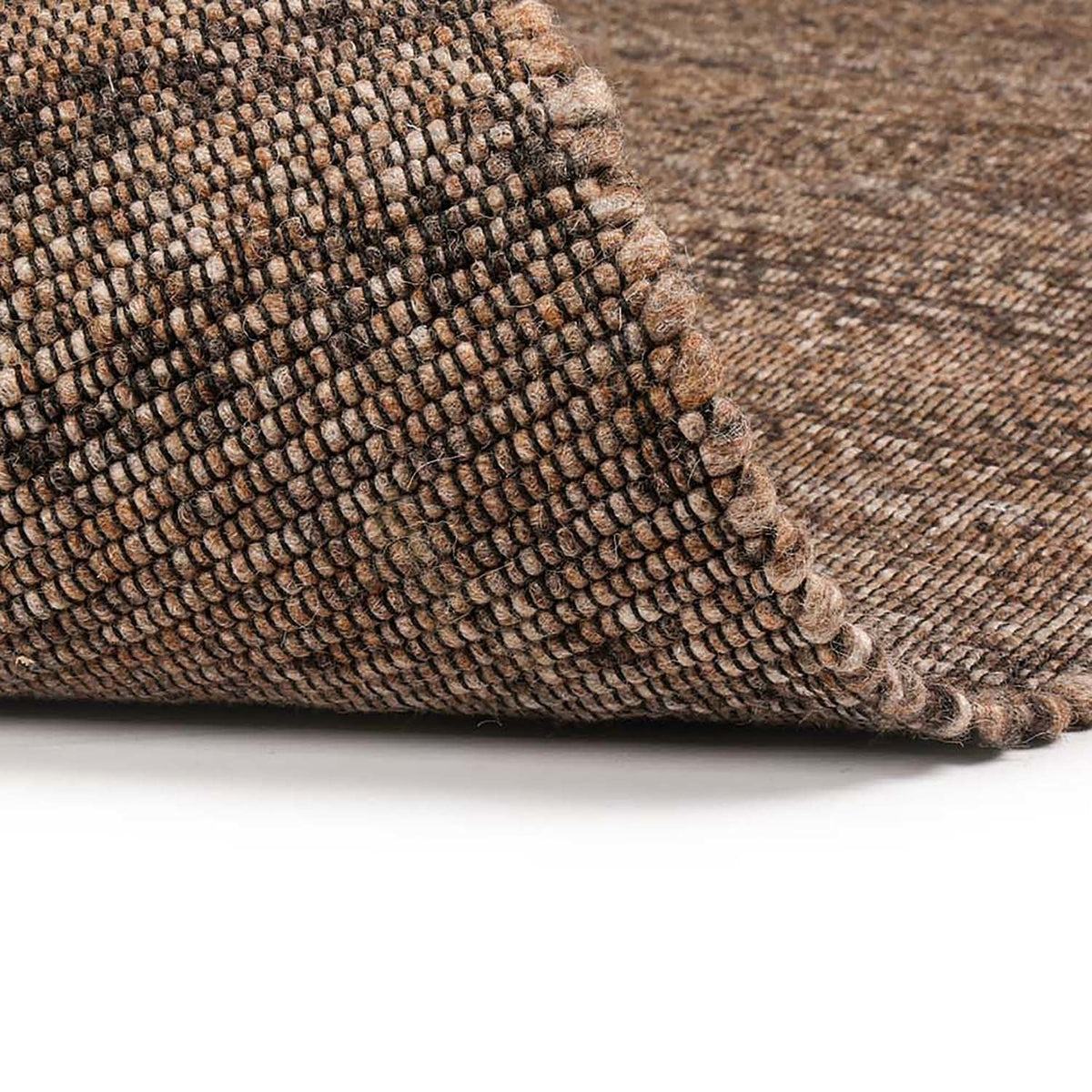 Wool floor rug - Bressano Brown 623