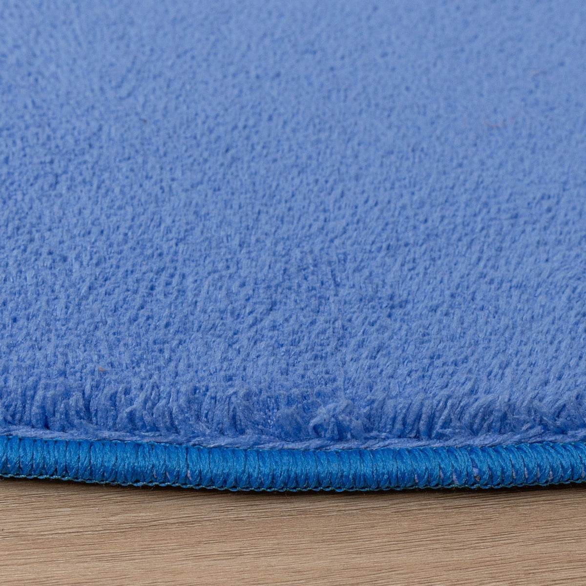 Round Washable Rug - Vivid Blue