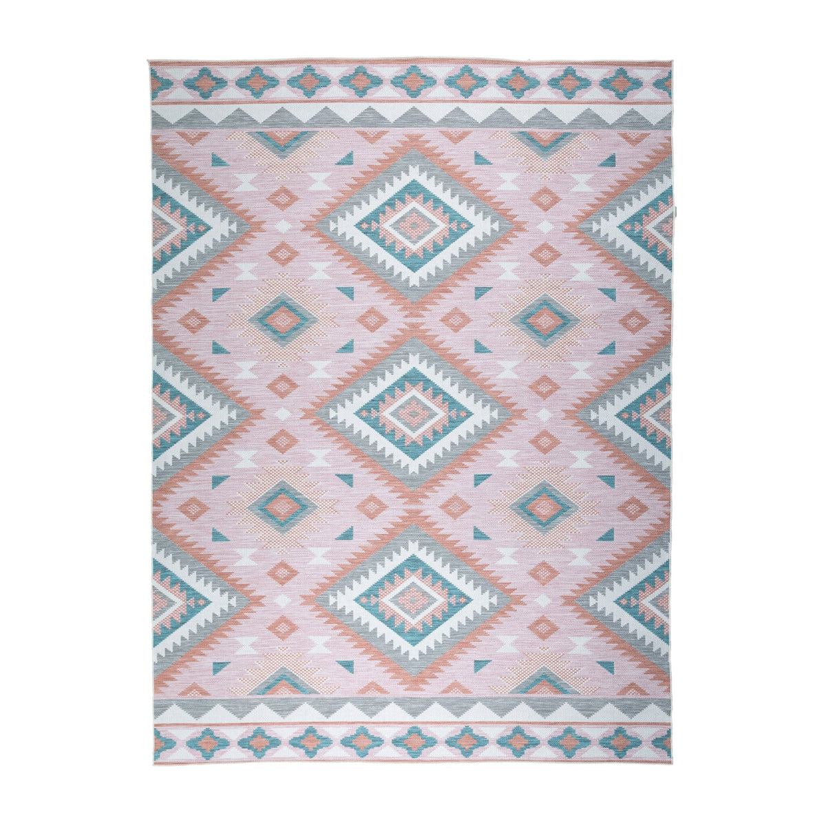 Bohemian Outdoor Rug - Vedra Aztec Pink