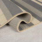 Retro Outdoor Rug - Floreno Noto Grey