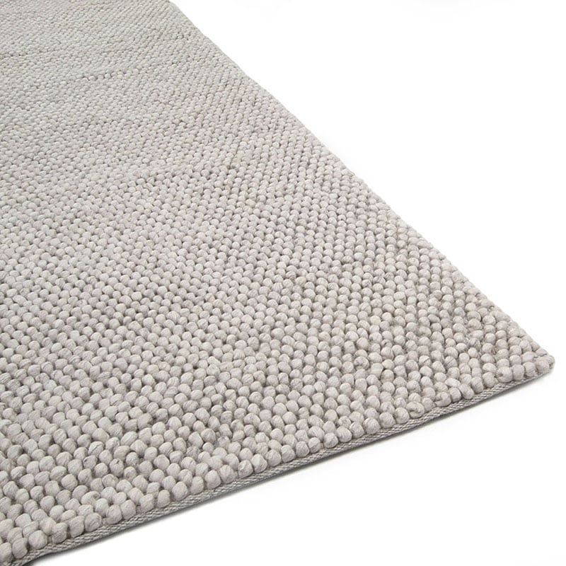Wool Floor Rug - New Loop Cream/White 815