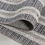 Jute Outdoor Rug - Aruba Double-Edge Grey