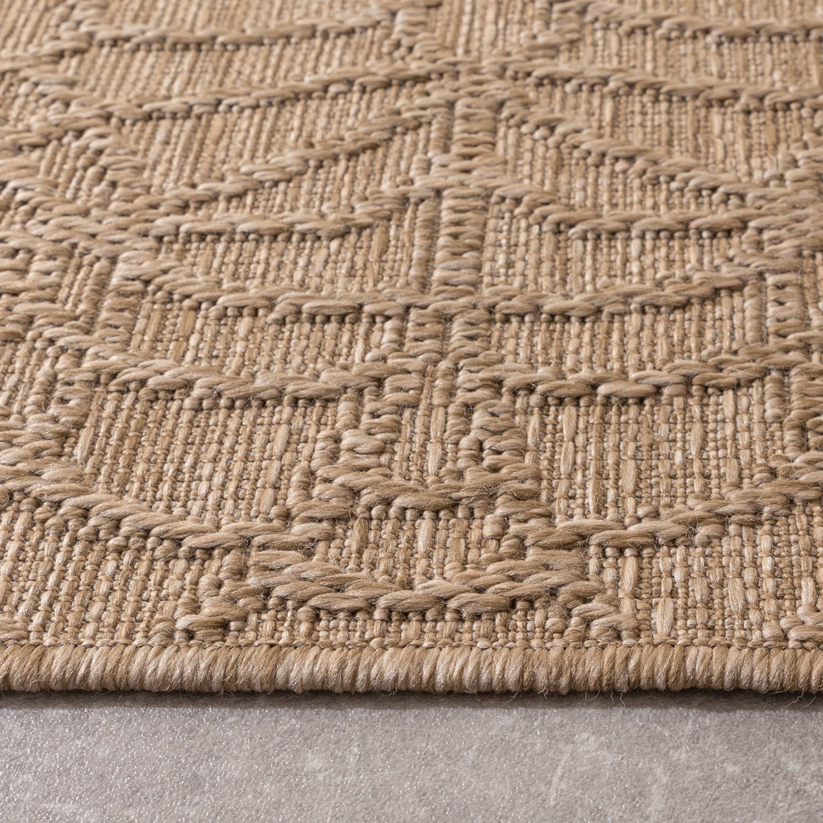 Indoor Outdoor Rug - Dunes Mandala Brown