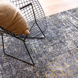 Vintage floor rug - Mad Men Jacob's Ladder 8422 Grey