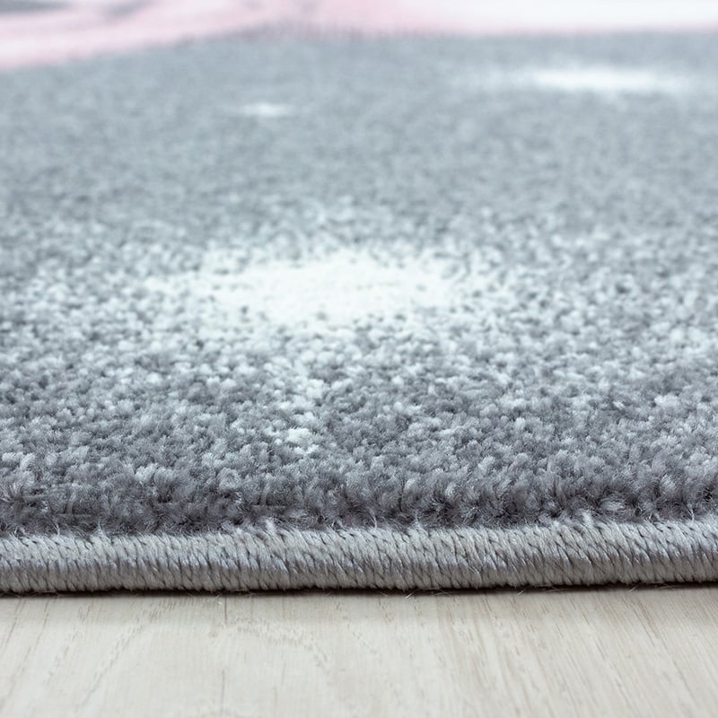 Children's Floor Rug - Bambi Bear Pink