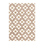 Geometric outdoor rug – Mosaic Clover Terracotta