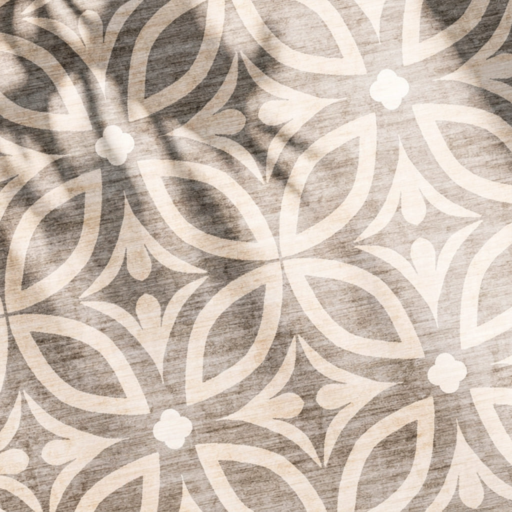 Geometrisch buitenkleed - Mosaic Petal Creme