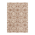 Geometric outdoor rug – Mosaic Petal Terracotta