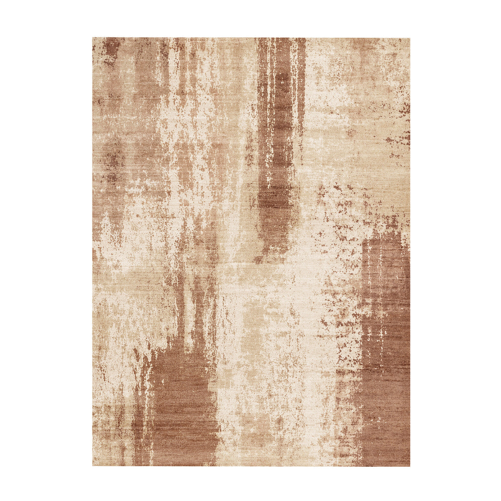 Abstrakter Teppich - Rusty Brown