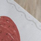 Washable children's rug - Mick Strawberry Red