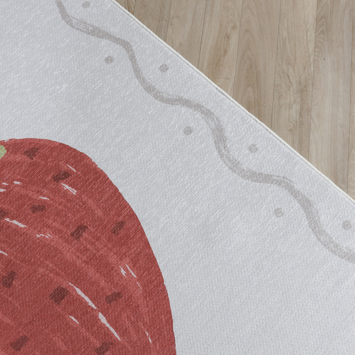 Washable children's rug - Mick Strawberry Red