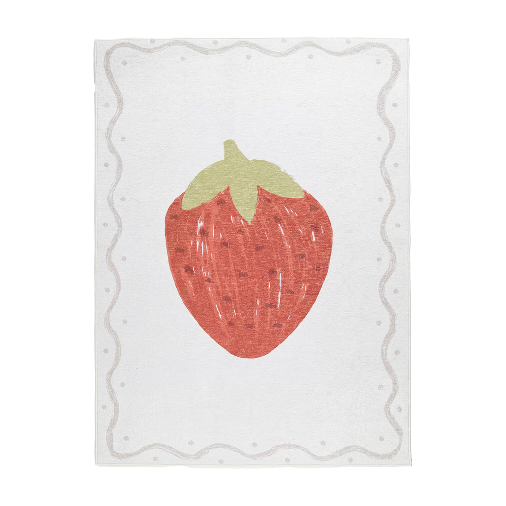 Washable children's rug - Mick Strawberry Red