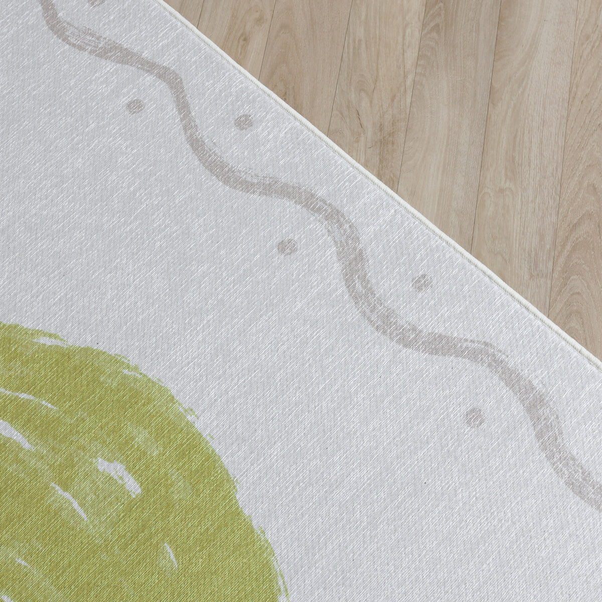 Washable children's rug - Mick Lime Green