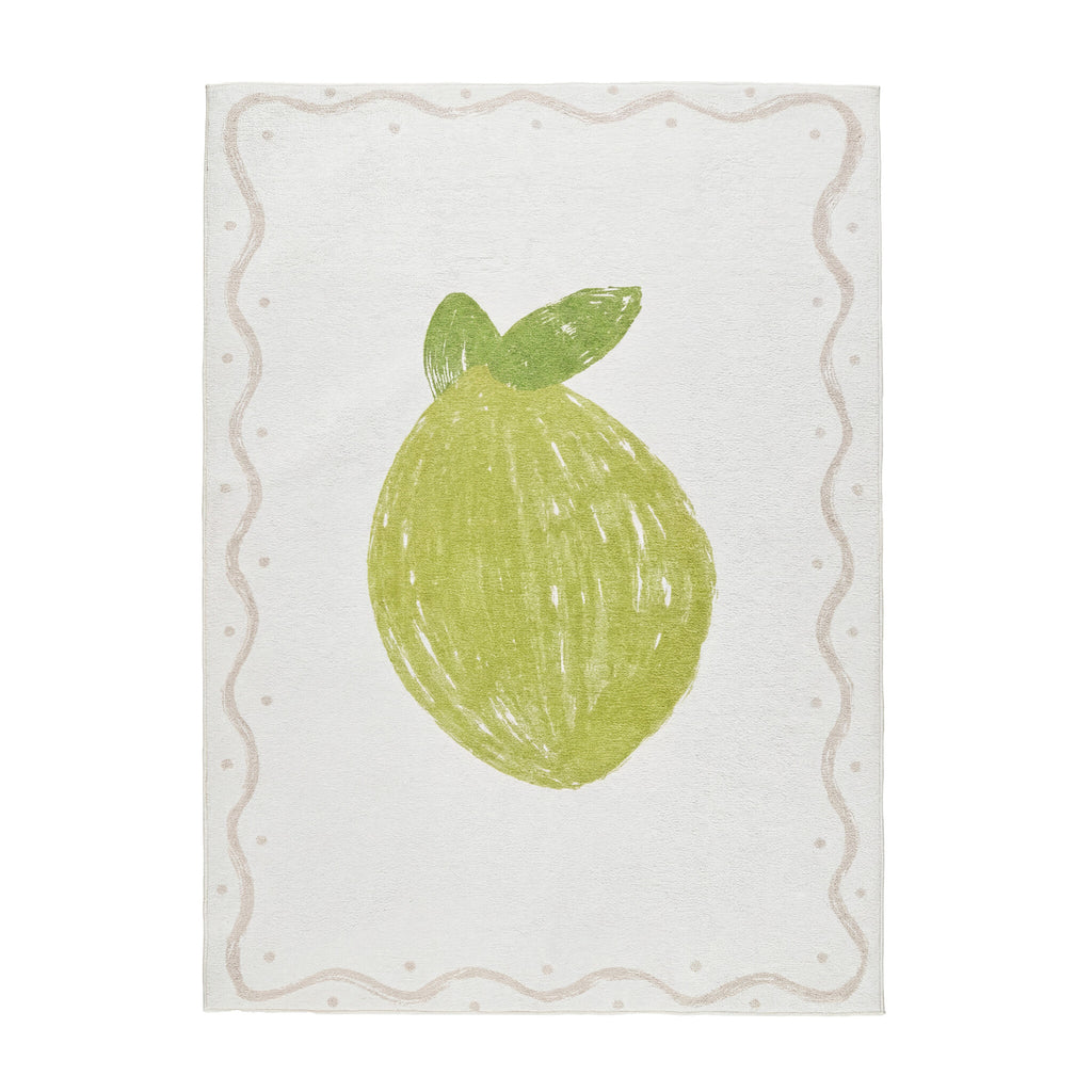 Washable children's rug - Mick Lime Green