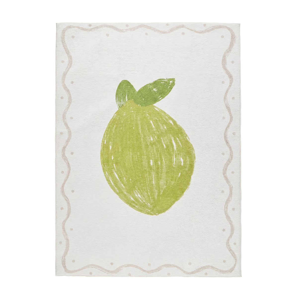 Washable children's rug - Mick Lime Green