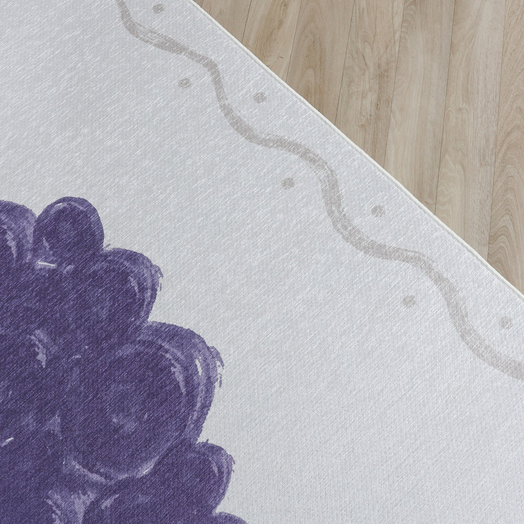 Washable children's rug - Mick Grape Purple