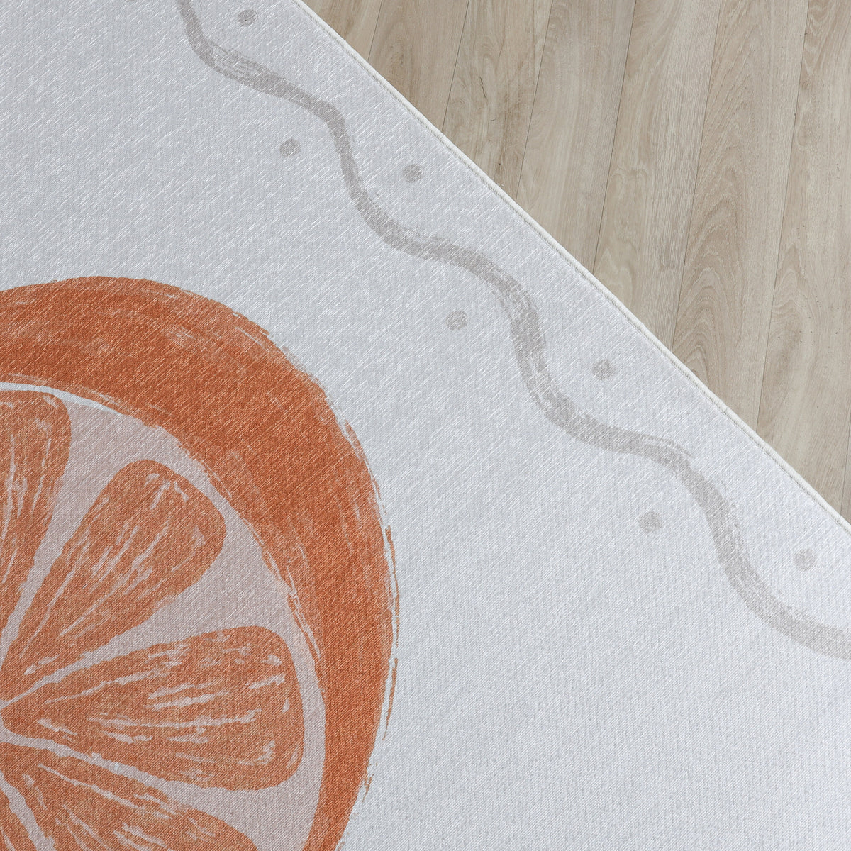 Washable children's rug - Mick Orange