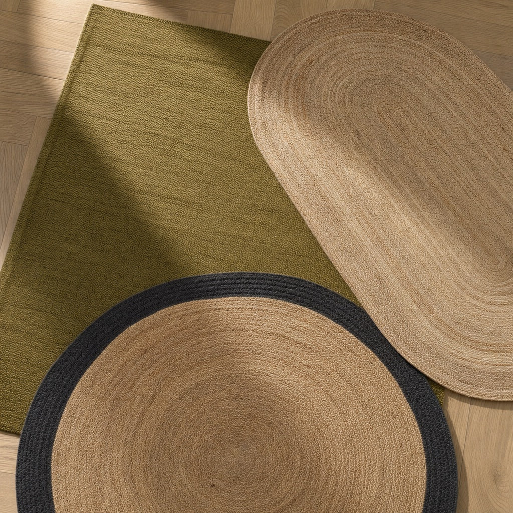 Tapis en jute - Fair Rond Rotin Naturel