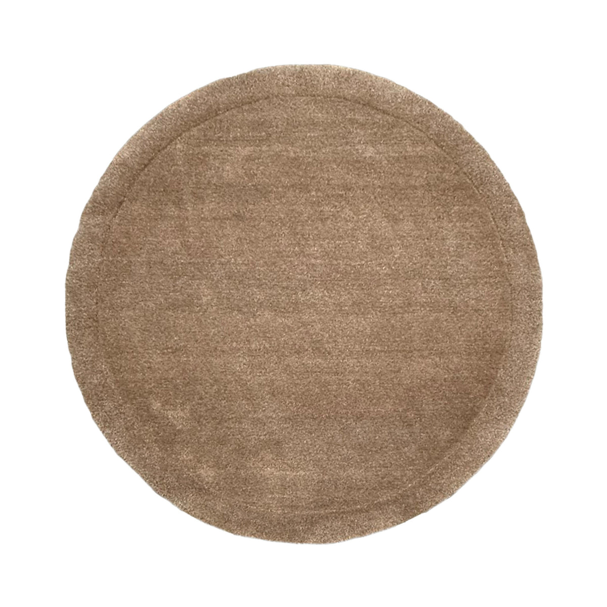 Runder Teppich - Isara Border Brown