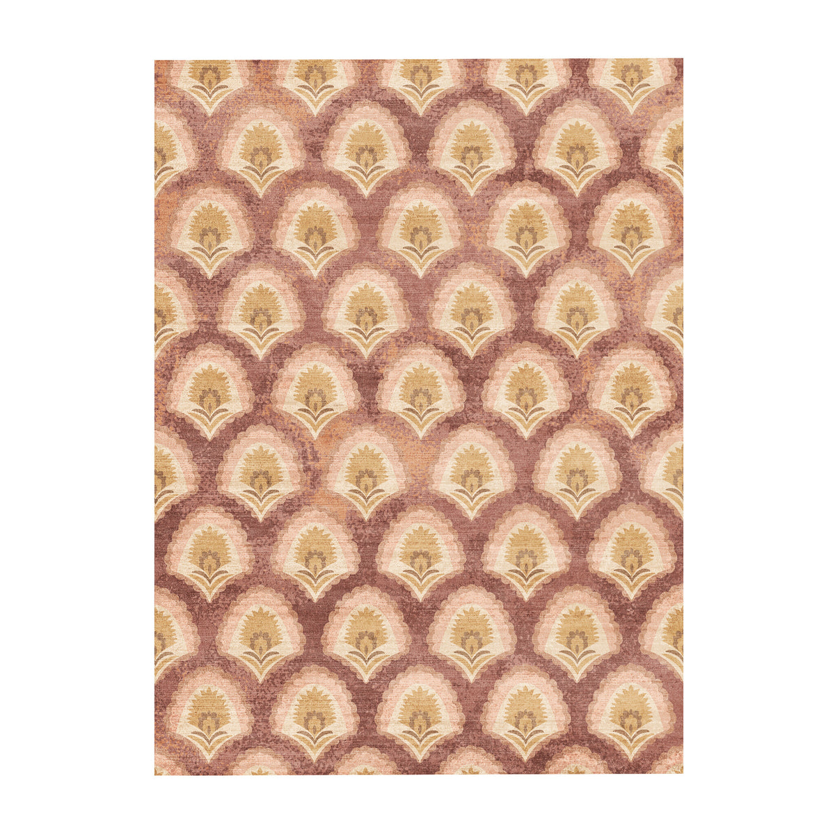Vintage rug - Sage Pattern Terracotta