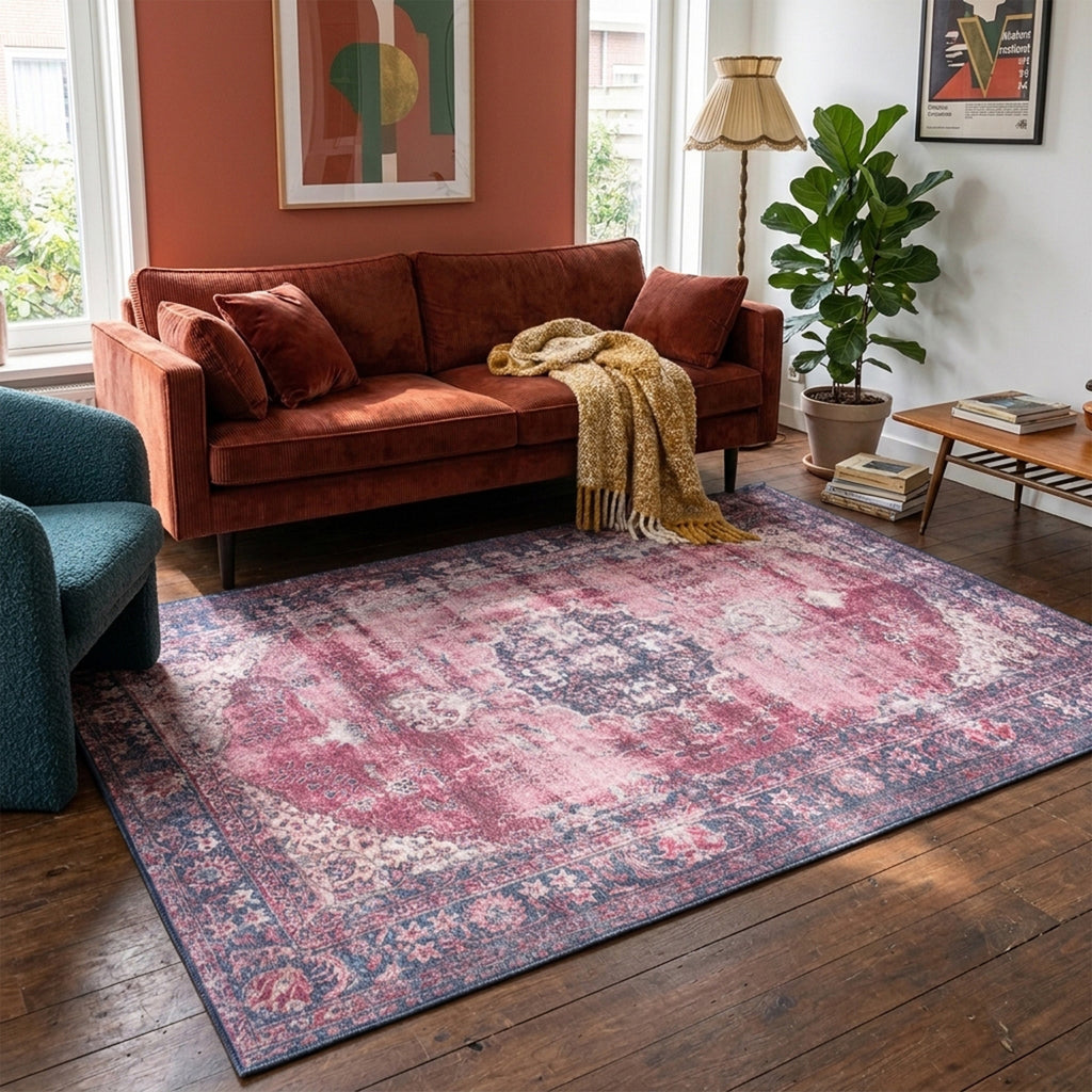 Tapis vintage - Estate Medallion Bordeau/Rouge