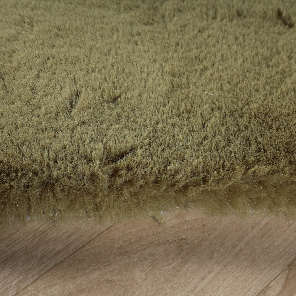 Soft High Pile Rug - Comfy Supreme Olive Green