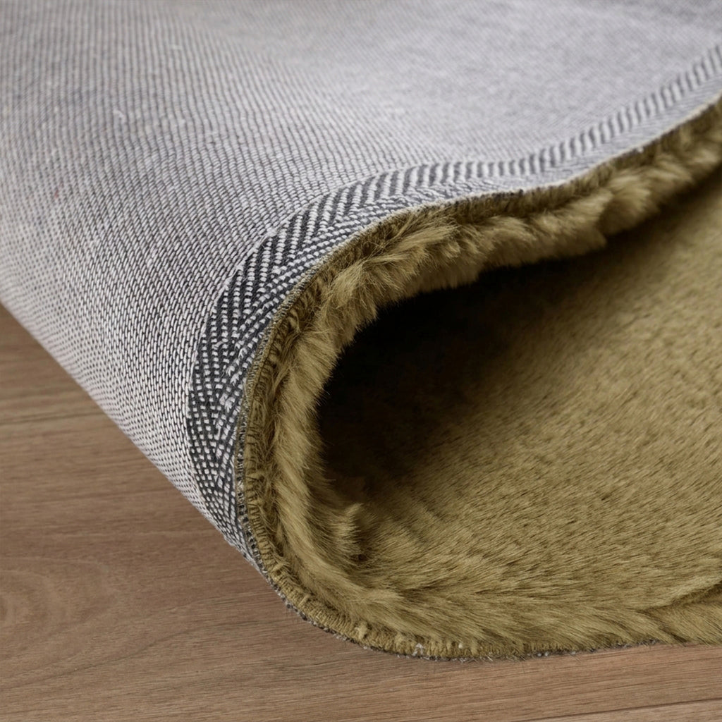 Soft High Pile Rug - Comfy Supreme Olive Green