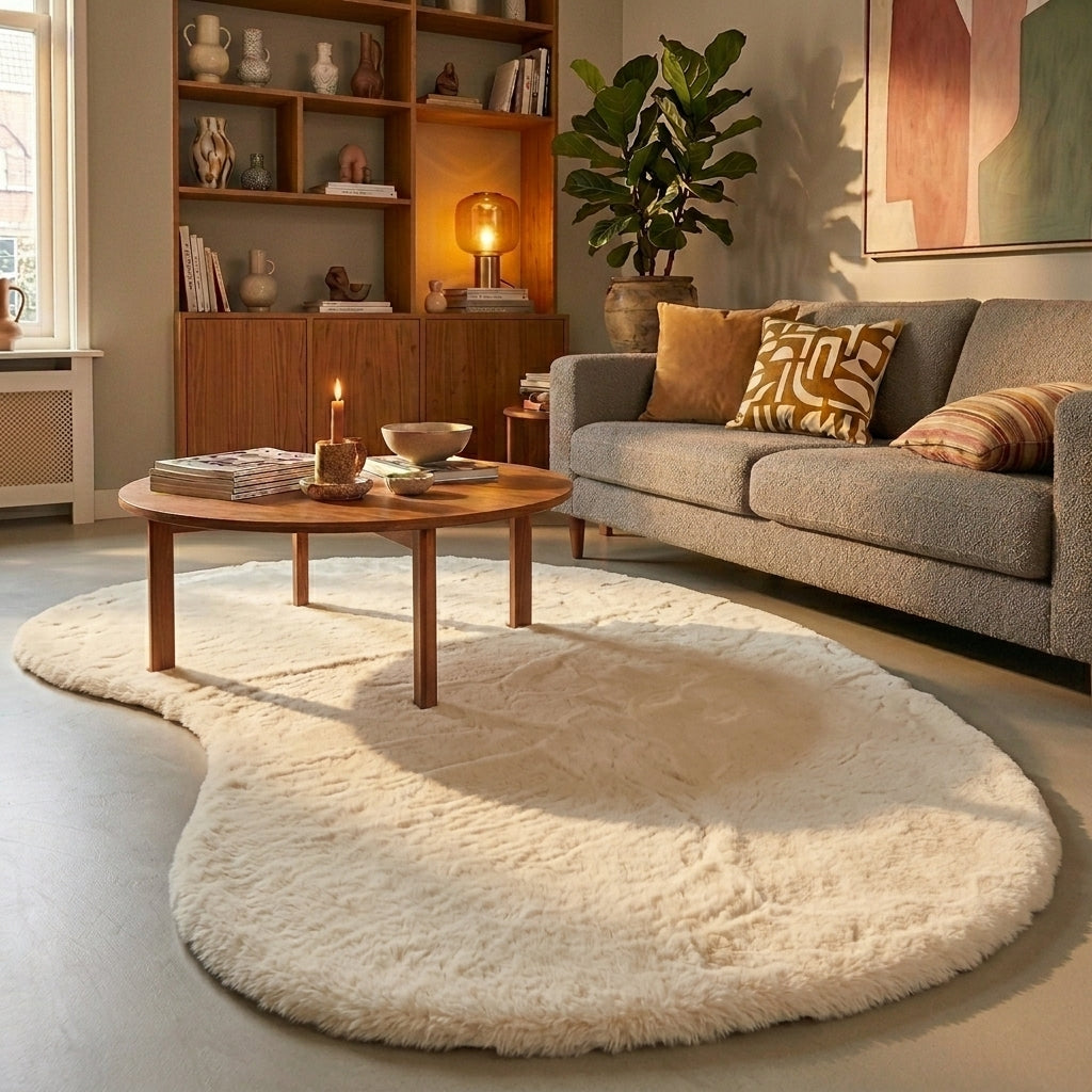 Soft High Pile Rug - Comfy Supreme Ripple Cream